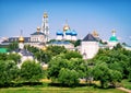 The famous Trinity monastery in Sergiyev Posad (Golden Ring of R