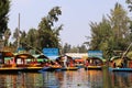 The famous trjineras of xochimilco, mexico city Royalty Free Stock Photo