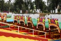 The famous trjineras of xochimilco, mexico city Royalty Free Stock Photo