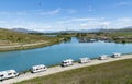 Famous trout fishing Ohau Canal at Twizel