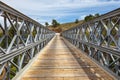 Famous truss bridge over Aradena Gorge, Crete Royalty Free Stock Photo