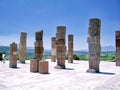 Famous Tula pyramids and statues Royalty Free Stock Photo