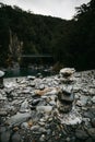 Famous turist attraction - Blue Pools, Haast Pass, New Zealand, South Island Royalty Free Stock Photo