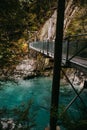 Famous turist attraction - Blue Pools, Haast Pass, New Zealand, South Island Royalty Free Stock Photo