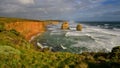 Famous Twelve Apostles limestone stack formations in Victoria Royalty Free Stock Photo