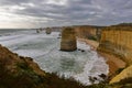 Famous Twelve Apostles limestone stack formations in Victoria Royalty Free Stock Photo