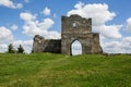 Famous Ukrainian landmark: scenic summer view of the ruins of an