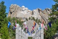 Famous US Presidents on Mount Rushmore National Monument, South Royalty Free Stock Photo