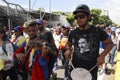 Famous Venezuelan musician and violinist Wuilly Arteaga performing during a stree protest against Nicolas Maduro government