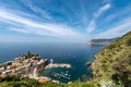 Famous Vernazza village - Cinque Terre Liguria Italy Royalty Free Stock Photo