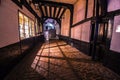 Famous old town of Guildford High Street at night Surrey England