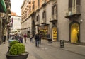 Famous Via Chiaia in Naples, Italy Royalty Free Stock Photo