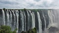 The famous Victoria Falls. Powerful streams of water fall into a gorge Royalty Free Stock Photo