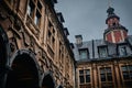 Famous Vieille Bourse building with beautiful sculptures in Lille, France Royalty Free Stock Photo