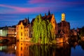 Famous view of Bruges, Belgium