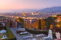 Famous view of Florence at beautiful sunset, Italy Royalty Free Stock Photo