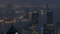 The famous view of Hong Kong from Victoria Peak night to day timelapse. Royalty Free Stock Photo