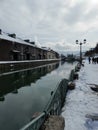 A famous view at Otaru canal, Sapporo , Japan