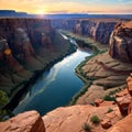 a famous view point at the Colorado River.