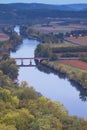 River Dordogne from Domme, Aquitaine, France