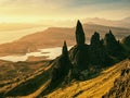 Famous view to Old Man of Storr Skye