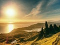 Famous view to Old Man of Storr Skye