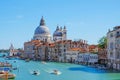 Famous view of Venice Grand Canal with Saint Mary of Health dome Royalty Free Stock Photo