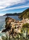 The famous village of Vernazza in Cinque Terre Italy