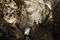 The famous Vintgar gorge Canyon with wooden pats near Bled, Triglav Royalty Free Stock Photo