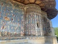 The famous Voronet Monastery is a medieval monastery in the Romanian village of Voronet