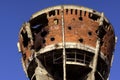 Famous Vukovar water tower. Royalty Free Stock Photo