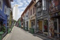 Famous walking street in Singapore