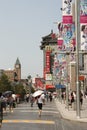 Famous Wangfujing shopping street in Beijing