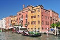 Famous water street Grand Canal in Venice Italy