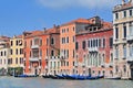 Famous water street Grand Canal in Venice Italy