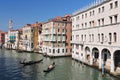 Famous water street Grand Canal in Venice Italy