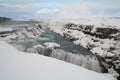 Famous waterfall Gullfoss, Iceland Royalty Free Stock Photo