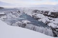 Famous waterfall Gullfoss, Iceland Royalty Free Stock Photo