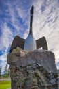 Famous Wawa giant goose statue in Ontario, Canada Royalty Free Stock Photo