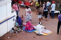 Famous weekly flea market in Anjuna, Goa, India