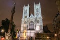 The famous Westminster abbey at night. London. Royalty Free Stock Photo