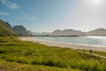 Famous white beach in Lofoten