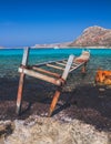 Famous white beaches of Blue Lagoon, Balos, Crete island Royalty Free Stock Photo