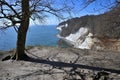 Famous white cliffs in Jasmund National Park Royalty Free Stock Photo