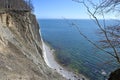 Famous white cliffs in Jasmund National Park Royalty Free Stock Photo