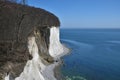 Famous white cliffs in Jasmund National Park Royalty Free Stock Photo