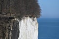 Famous white cliffs in Jasmund National Park Royalty Free Stock Photo