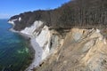 Famous white cliffs in Jasmund National Park Royalty Free Stock Photo