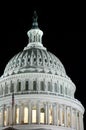 United States Capitol Building Dome at Night Royalty Free Stock Photo