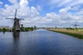 Famous windmill park Kinderdijk in Holland, Netherlands